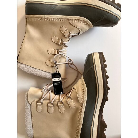 SOREL Men's Caribou Snow Boot Oatmeal Size US 17/ UK 16 - Picture 5 of 10